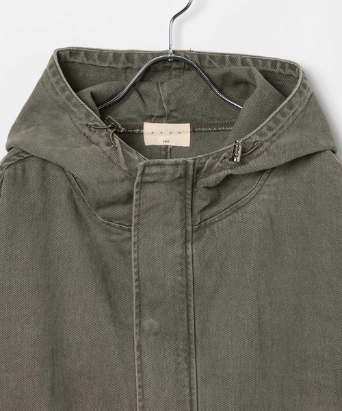 And Again(アンドアゲイン)の「And Again/コットンフィールドジャケット(ブルゾン・メンズ・カーキ/ブラック・FREE)」の4枚目の写真