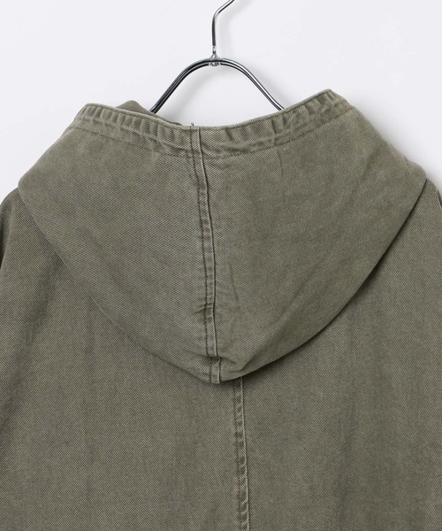 And Again(アンドアゲイン)の「And Again/コットンフィールドジャケット(ブルゾン・メンズ・カーキ/ブラック・FREE)」の11枚目の写真