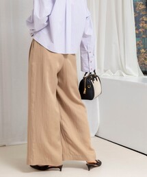 【WEB&一部店舗限定サイズアイテム】ウォッシャブルセルロースワイドパンツ