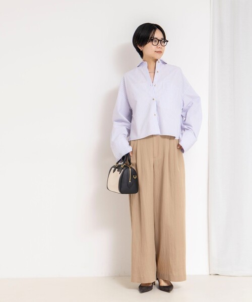 NOLLEY’S（ノーリーズ）の「【WEB＆一部店舗限定サイズアイテム】ウォッシャブルセルロースワイドパンツ（その他パンツ・レディース・ベージュ/カーキ/ミント・38/36/39）」の19枚目の写真