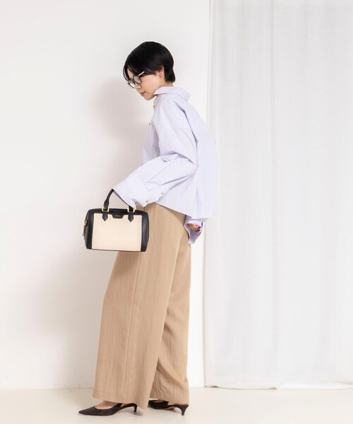 NOLLEY’S（ノーリーズ）の「【WEB＆一部店舗限定サイズアイテム】ウォッシャブルセルロースワイドパンツ（その他パンツ・レディース・ベージュ/カーキ/ミント・38/36/39）」の22枚目の写真