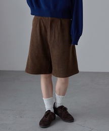 裏起毛コーデュロイハーフパンツ