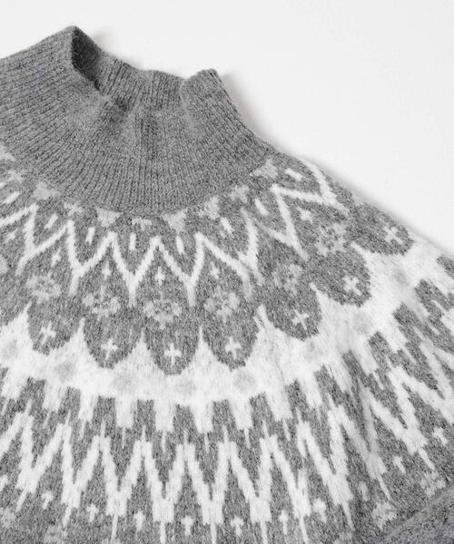 ITEMS URBANRESEARCH（アイテムズ アーバンリサーチ）の「シャギーノルディックニット（ニット/セーター・レディース・グレー/ネイビー/ブラウン・FREE）」の21枚目の写真