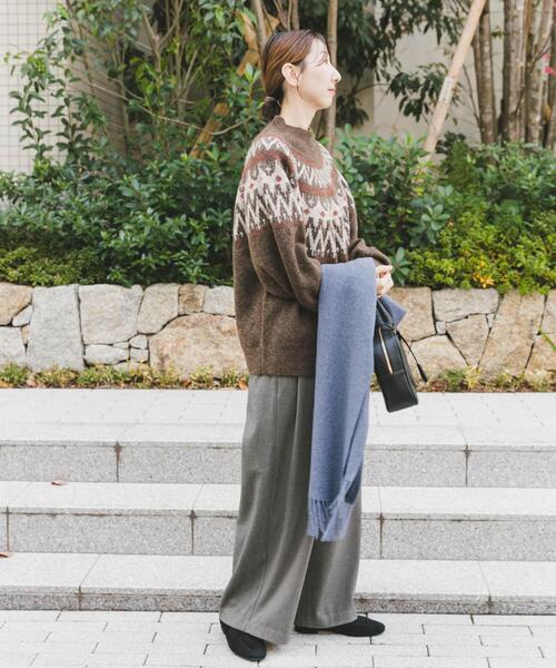 ITEMS URBANRESEARCH（アイテムズ アーバンリサーチ）の「シャギーノルディックニット（ニット/セーター・レディース・グレー/ネイビー/ブラウン・FREE）」の11枚目の写真