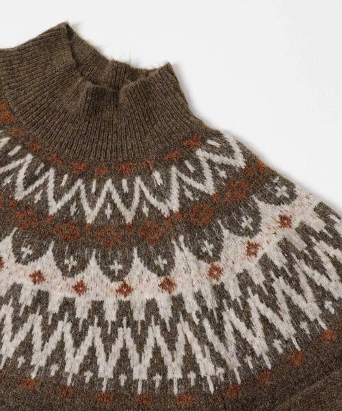 ITEMS URBANRESEARCH（アイテムズ アーバンリサーチ）の「シャギーノルディックニット（ニット/セーター・レディース・グレー/ネイビー/ブラウン・FREE）」の14枚目の写真