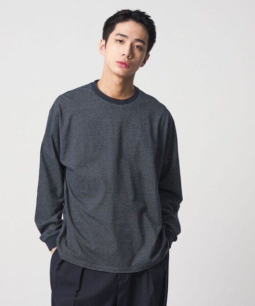 DISCUS ATHLETIC（ディスカス　アスレチック）の「【別注】＜DISCUS ATHLETIC×CITEN＞ボーダーロンT（Tシャツ/カットソー・メンズ・ホワイト/ライム/ネイビー・M/L）」の3枚目の写真