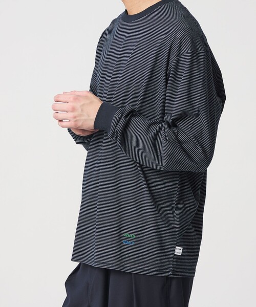 DISCUS ATHLETIC（ディスカス　アスレチック）の「【別注】＜DISCUS ATHLETIC×CITEN＞ボーダーロンT（Tシャツ/カットソー・メンズ・ホワイト/ライム/ネイビー・M/L）」の9枚目の写真