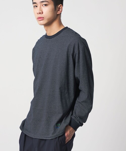 DISCUS ATHLETIC（ディスカス　アスレチック）の「【別注】＜DISCUS ATHLETIC×CITEN＞ボーダーロンT（Tシャツ/カットソー・メンズ・ホワイト/ライム/ネイビー・M/L）」の10枚目の写真