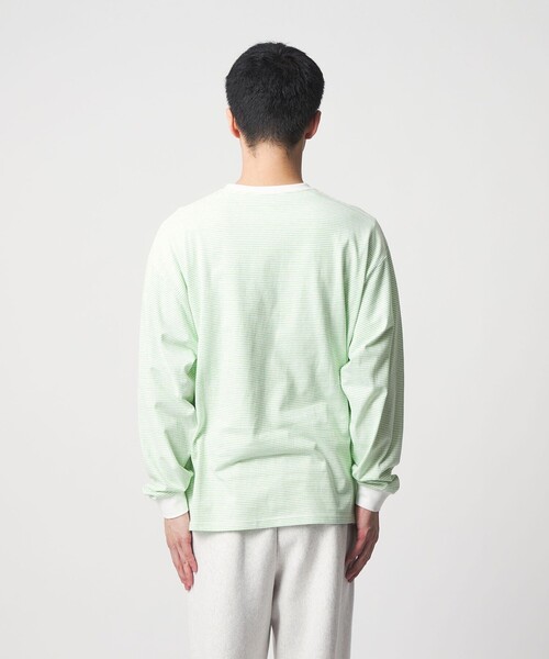 DISCUS ATHLETIC（ディスカス　アスレチック）の「【別注】＜DISCUS ATHLETIC×CITEN＞ボーダーロンT（Tシャツ/カットソー・メンズ・ホワイト/ライム/ネイビー・M/L）」の14枚目の写真