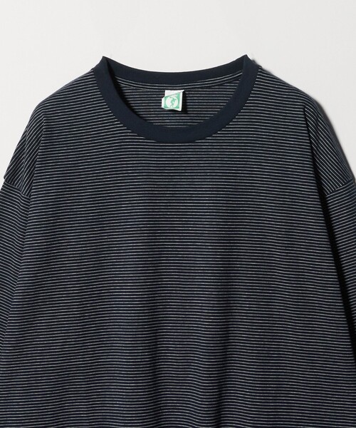 DISCUS ATHLETIC（ディスカス　アスレチック）の「【別注】＜DISCUS ATHLETIC×CITEN＞ボーダーロンT（Tシャツ/カットソー・メンズ・ホワイト/ライム/ネイビー・M/L）」の17枚目の写真