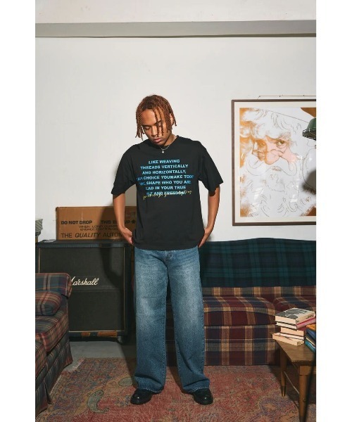 CREO STORE（クレオストア）の「【IAMU】Unisex  Denim Pants　ワイドデニムパンツ（ユニセックス）（デニムパンツ・レディース・ブルー・0/1）」の2枚目の写真
