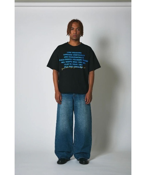 CREO STORE（クレオストア）の「【IAMU】Unisex  Denim Pants　ワイドデニムパンツ（ユニセックス）（デニムパンツ・レディース・ブルー・0/1）」の4枚目の写真
