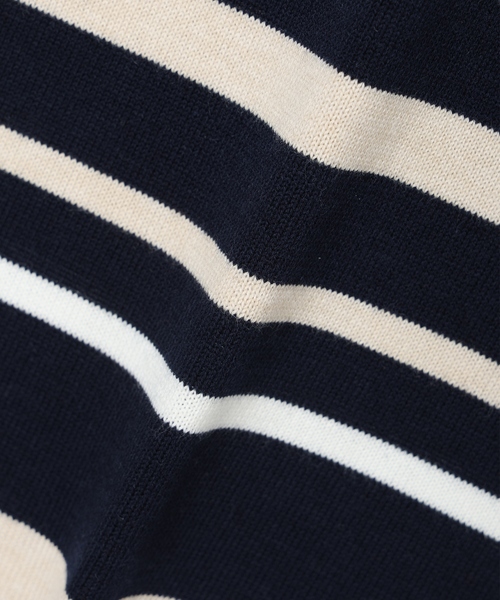 DECOY SINCE 1981（デコイシンスイチキュウハチイチ）の「マルチボーダーニットプルオーバー【洗える】（ニット/セーター・レディース・グレー/ネイビー・M/L/LL）」の10枚目の写真
