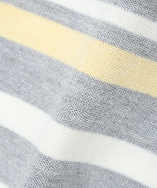 DECOY SINCE 1981（デコイシンスイチキュウハチイチ）の「マルチボーダーニットプルオーバー【洗える】（ニット/セーター・レディース・グレー/ネイビー・M/L/LL）」の11枚目の写真