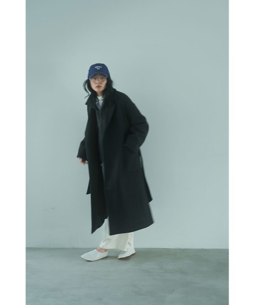 marjour（マージュール）の「WOOL BLEND GOWN COAT（その他アウター・レディース・ブラック・M）」の3枚目の写真