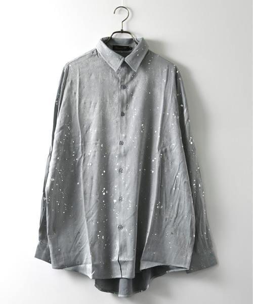 neos(ネオス)の「【neos】ビッグシルエット ラメプリント ロングスリーブ シャツ(シャツ/ブラウス・メンズ・ブラック/グレー・LARGE/MEDIUM)」の15枚目の写真