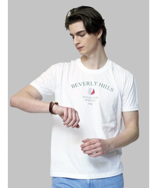 ROYAL CLUB HOLIDAY(ロイヤルクラブホリデー)の「RCH ヨット 半袖Tシャツ ホワイト(Tシャツ/カットソー・メンズ・その他・FREE)」の1枚目の写真