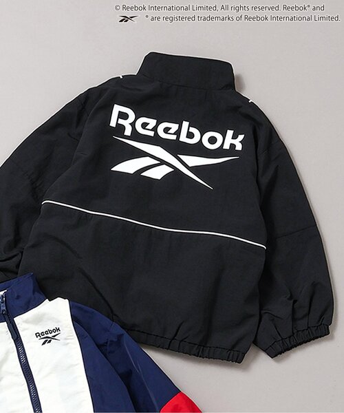 BREEZE（ブリーズ）の「Reebok別注 ブルゾン(セットアップ可)（ナイロンジャケット・キッズ・ブラック/ネイビー・140/150/90/160/100/110/120/130）」の2枚目の写真