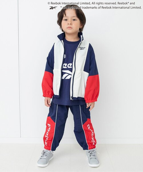 BREEZE（ブリーズ）の「Reebok別注 ブルゾン(セットアップ可)（ナイロンジャケット・キッズ・ブラック/ネイビー・140/150/90/160/100/110/120/130）」の5枚目の写真