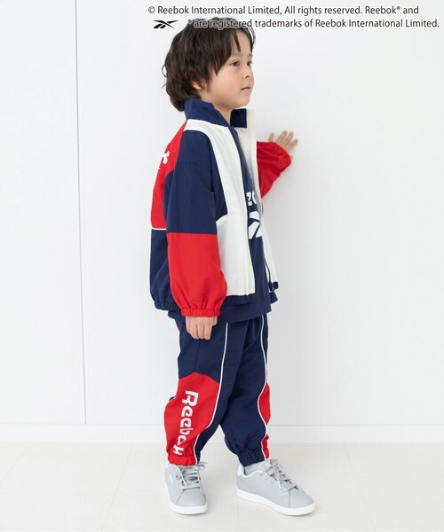 BREEZE（ブリーズ）の「Reebok別注 ブルゾン(セットアップ可)（ナイロンジャケット・キッズ・ブラック/ネイビー・140/150/90/160/100/110/120/130）」の6枚目の写真
