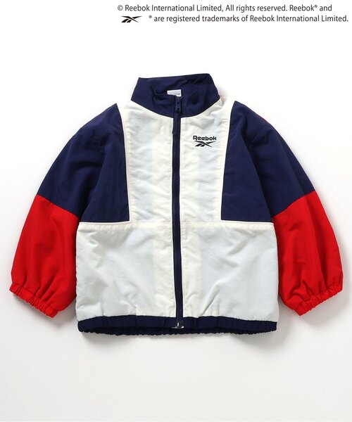 BREEZE（ブリーズ）の「Reebok別注 ブルゾン(セットアップ可)（ナイロンジャケット・キッズ・ブラック/ネイビー・140/150/90/160/100/110/120/130）」の3枚目の写真