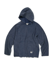 ETCE（イーティーシーイー）の「(GEAR) LABEL WASHED HOODIE (BLUE)（パーカー）」