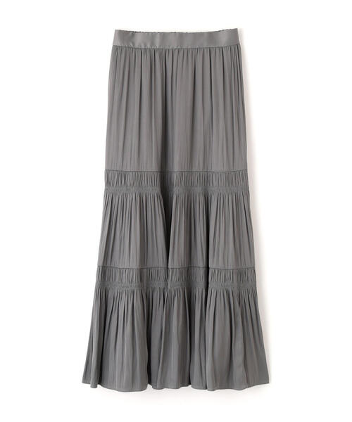 EDIT COLOGNE(エディットコロン)の「<E>ランダムギャザースカート / 1216127200(スカート・レディース・パープル/ベージュ/ダークグレー・MEDIUM/P/S)」の4枚目の写真