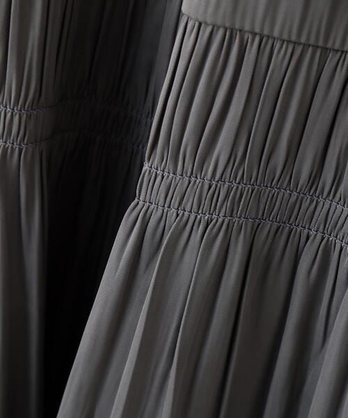 EDIT COLOGNE(エディットコロン)の「<E>ランダムギャザースカート / 1216127200(スカート・レディース・パープル/ベージュ/ダークグレー・MEDIUM/P/S)」の15枚目の写真