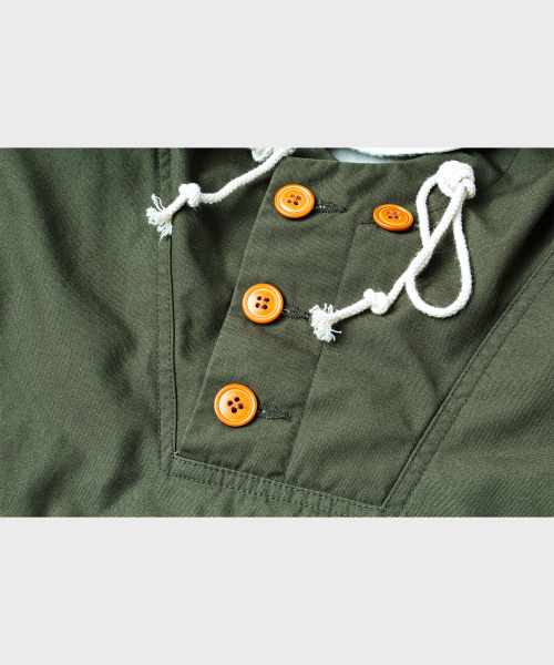 VDR（ブイディアール）の「TANKER ANORAK JACKET [Olive]（ミリタリージャケット・メンズ・その他・M/L/XL）」の4枚目の写真