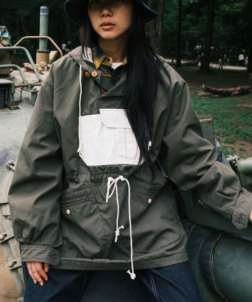 VDR（ブイディアール）の「TANKER ANORAK JACKET [Olive]（ミリタリージャケット・メンズ・その他・M/L/XL）」の5枚目の写真