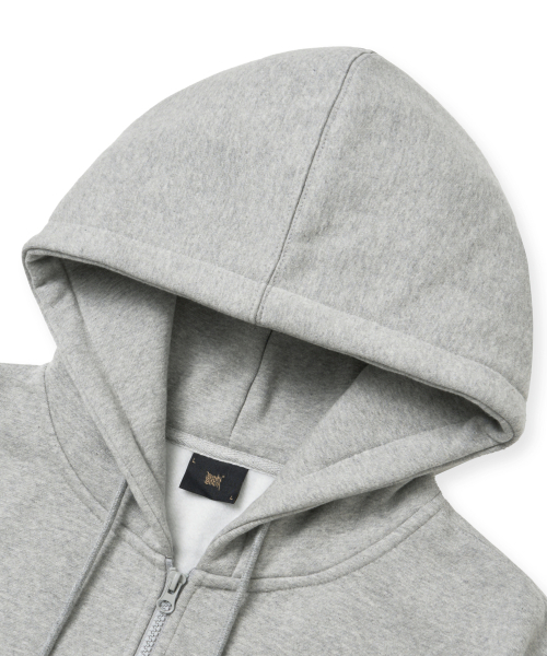 BROWNBREATH（ブラウンブレス）の「[25WINTER] TAG HOOD ZIP UP - MELANGE GREY（パーカー・レディース・その他・S/M/XL/L/2XL）」の3枚目の写真