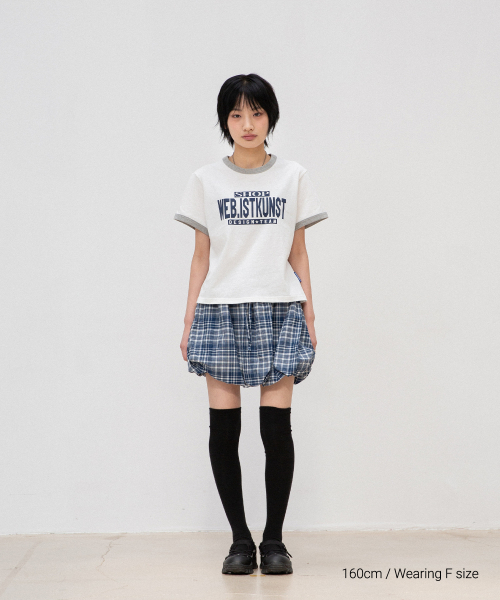 ISTKUNST(イストクンスト)の「ショップクロップリンガーティー_ホワイト(IK2FMFT528A)(Tシャツ/カットソー・レディース・ホワイト・FREE)」の5枚目の写真