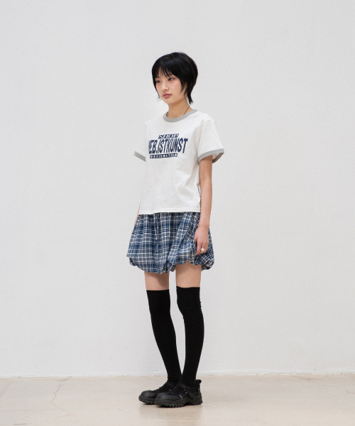 ISTKUNST(イストクンスト)の「ショップクロップリンガーティー_ホワイト(IK2FMFT528A)(Tシャツ/カットソー・レディース・ホワイト・FREE)」の6枚目の写真