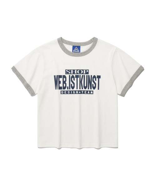 ISTKUNST(イストクンスト)の「ショップクロップリンガーティー_ホワイト(IK2FMFT528A)(Tシャツ/カットソー・レディース・ホワイト・FREE)」の8枚目の写真