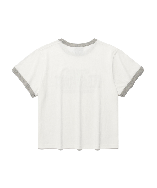 ISTKUNST(イストクンスト)の「ショップクロップリンガーティー_ホワイト(IK2FMFT528A)(Tシャツ/カットソー・レディース・ホワイト・FREE)」の9枚目の写真