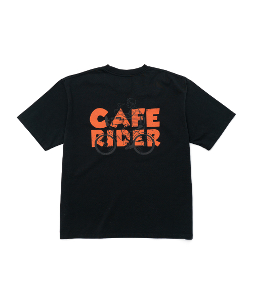 AMFEAST(アンフィースト)の「カフェライダーボーイズTシャツブラック(Tシャツ/カットソー・メンズ・その他・LARGE/X-LARGE)」の2枚目の写真