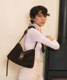 TUETTOI（トゥエトゥア）の「ママスバッグ-ダークブラウン（スエード）（ショルダーバッグ）」