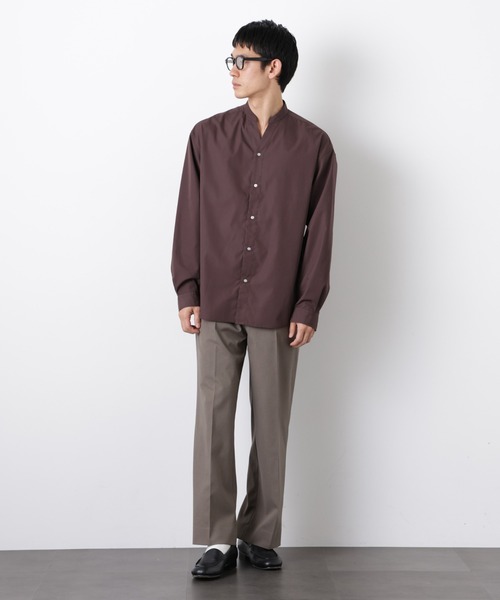 NANO universe(ナノユニバース)の「「大人のワイドシャツ」バンドカラー 長袖(シャツ/ブラウス・メンズ・ライトブラウン/ライトイエロー/ミント・M/L)」の17枚目の写真