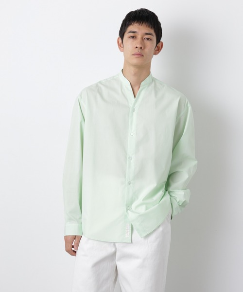 NANO universe(ナノユニバース)の「「大人のワイドシャツ」バンドカラー 長袖(シャツ/ブラウス・メンズ・ライトブラウン/ライトイエロー/ミント・M/L)」の20枚目の写真