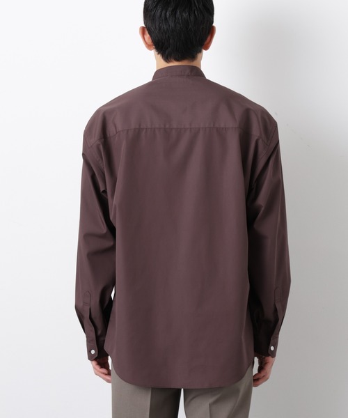 NANO universe(ナノユニバース)の「「大人のワイドシャツ」バンドカラー 長袖(シャツ/ブラウス・メンズ・ライトブラウン/ライトイエロー/ミント・M/L)」の7枚目の写真