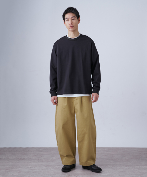 B.C STOCK（ベーセーストック）の「Deux Allures / ドゥ アリュール バイカラーパイピング Tシャツ（Tシャツ/カットソー・メンズ・ブラック/ブルー/ホワイト・FREE）」の4枚目の写真