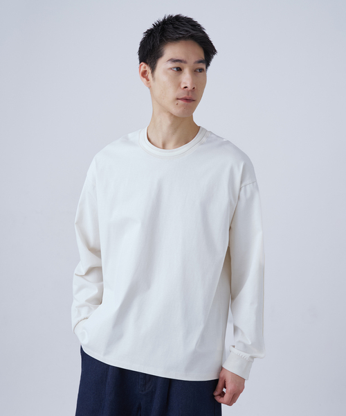 B.C STOCK（ベーセーストック）の「Deux Allures / ドゥ アリュール バイカラーパイピング Tシャツ（Tシャツ/カットソー・メンズ・ブラック/ブルー/ホワイト・FREE）」の11枚目の写真