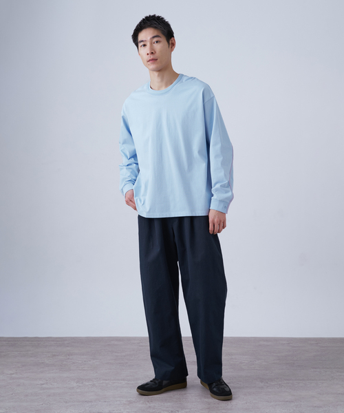 B.C STOCK（ベーセーストック）の「Deux Allures / ドゥ アリュール バイカラーパイピング Tシャツ（Tシャツ/カットソー・メンズ・ブラック/ブルー/ホワイト・FREE）」の14枚目の写真