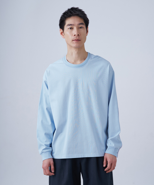 B.C STOCK（ベーセーストック）の「Deux Allures / ドゥ アリュール バイカラーパイピング Tシャツ（Tシャツ/カットソー・メンズ・ブラック/ブルー/ホワイト・FREE）」の15枚目の写真