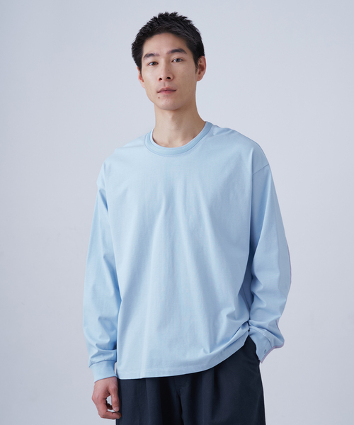 B.C STOCK（ベーセーストック）の「Deux Allures / ドゥ アリュール バイカラーパイピング Tシャツ（Tシャツ/カットソー・メンズ・ブラック/ブルー/ホワイト・FREE）」の16枚目の写真