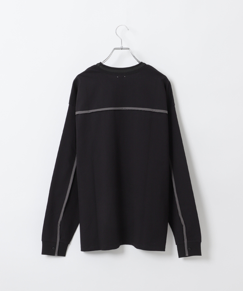 B.C STOCK（ベーセーストック）の「Deux Allures / ドゥ アリュール バイカラーパイピング Tシャツ（Tシャツ/カットソー・メンズ・ブラック/ブルー/ホワイト・FREE）」の19枚目の写真