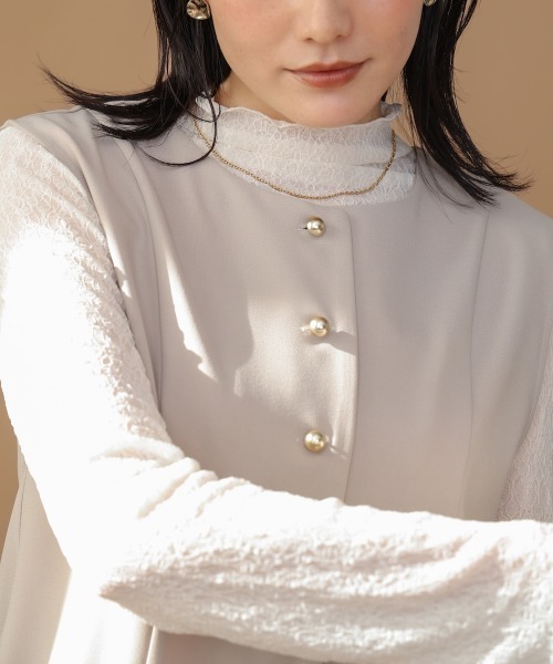 Bou Jeloud(ブージュルード)の「【はあちゅう*Bou Jeloud】ポコポコインナー(Tシャツ/カットソー・レディース・オフホワイト/ブラック・FREE)」の18枚目の写真
