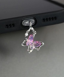 TONE SELECT GOODS | 【urge select】《Type-C対応》バタフライモチーフ クリアカラー コネクターカバー(スマホグッズ)