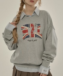 hazyl（ヘイジル）の「flag logo sweat/フラッグロゴスウェット（スウェット）」