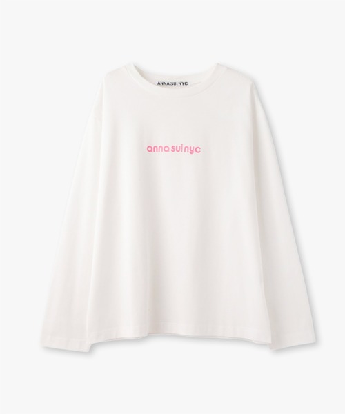 ANNA SUI NYC(アナ スイ エヌ ワイ シー)の「メッシュレイヤードロングTシャツ(Tシャツ/カットソー・レディース・パープル/ピンク/ブラック・FREE)」の5枚目の写真